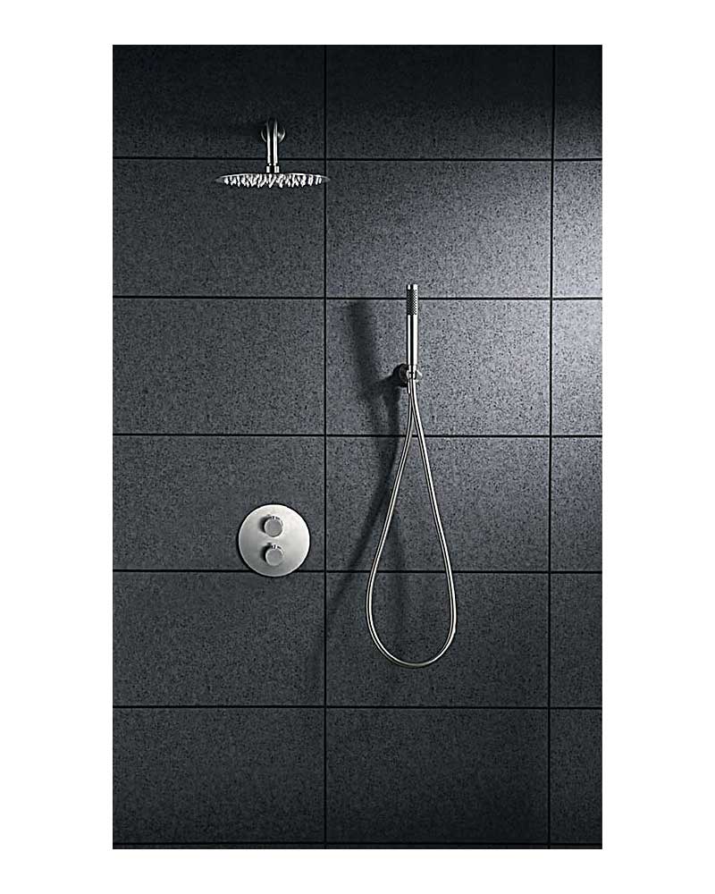 MOSCU SERIES CHROME BUILT-IN THERMOSTATIC SHOWER SET