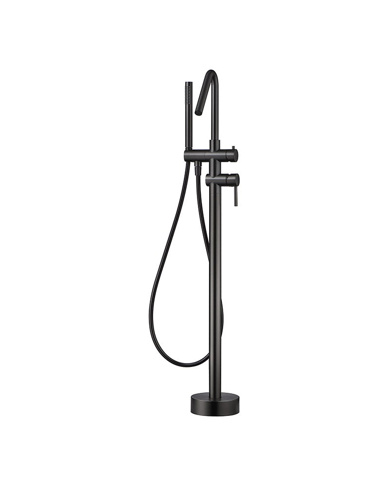 CÓRCEGA SERIES – BLACK GUN METAL SINGLE-LEVER FREE-STANDING BATHTUB FAUCET