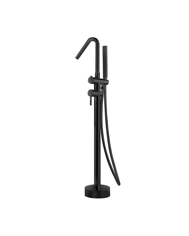 CÓRCEGA SERIES – MATT BLACK SINGLE-LEVER FREE-STANDING BATHTUB FAUCET