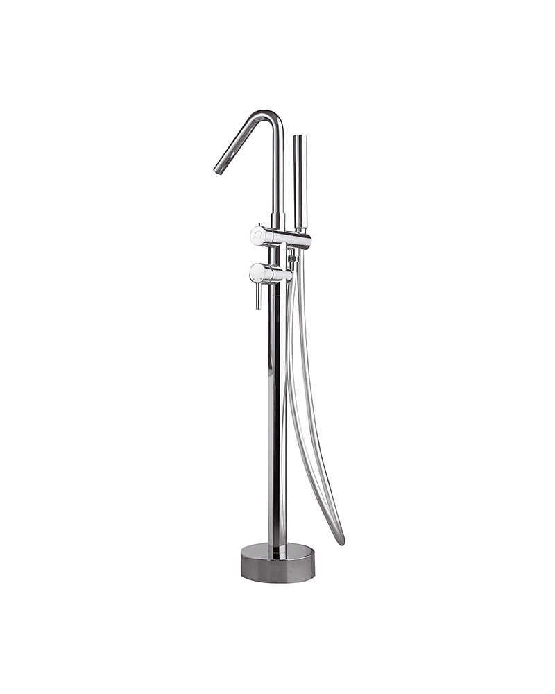 CÓRCEGA SERIES – CHROME SINGLE-LEVER FREE-STANDING BATHTUB FAUCET