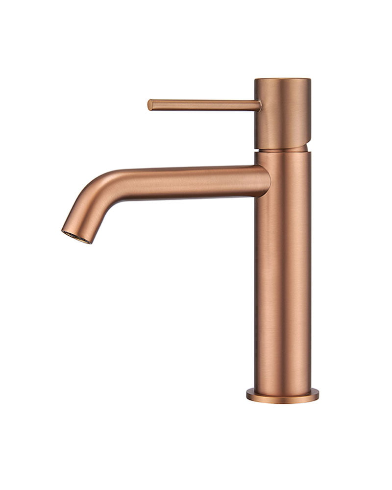 BRUSHED ROSE GOLD WASHBASIN MIXER – MONZA SERIES