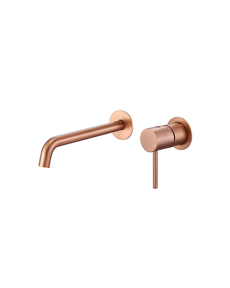 MONZA SERIES ROSE GOLD SINGLE HANDLE RECESSED SINK FAUCET