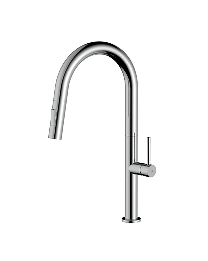 Plenum Kitchen Sink Mixer & Pull Out Spray – Brushed Chrome